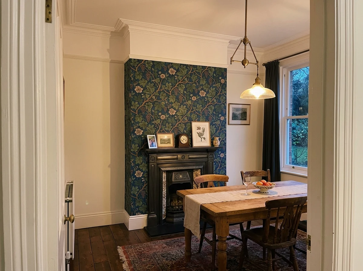 Wallpapering in Worcester by Faithful Decorators, professional wallpaper installers